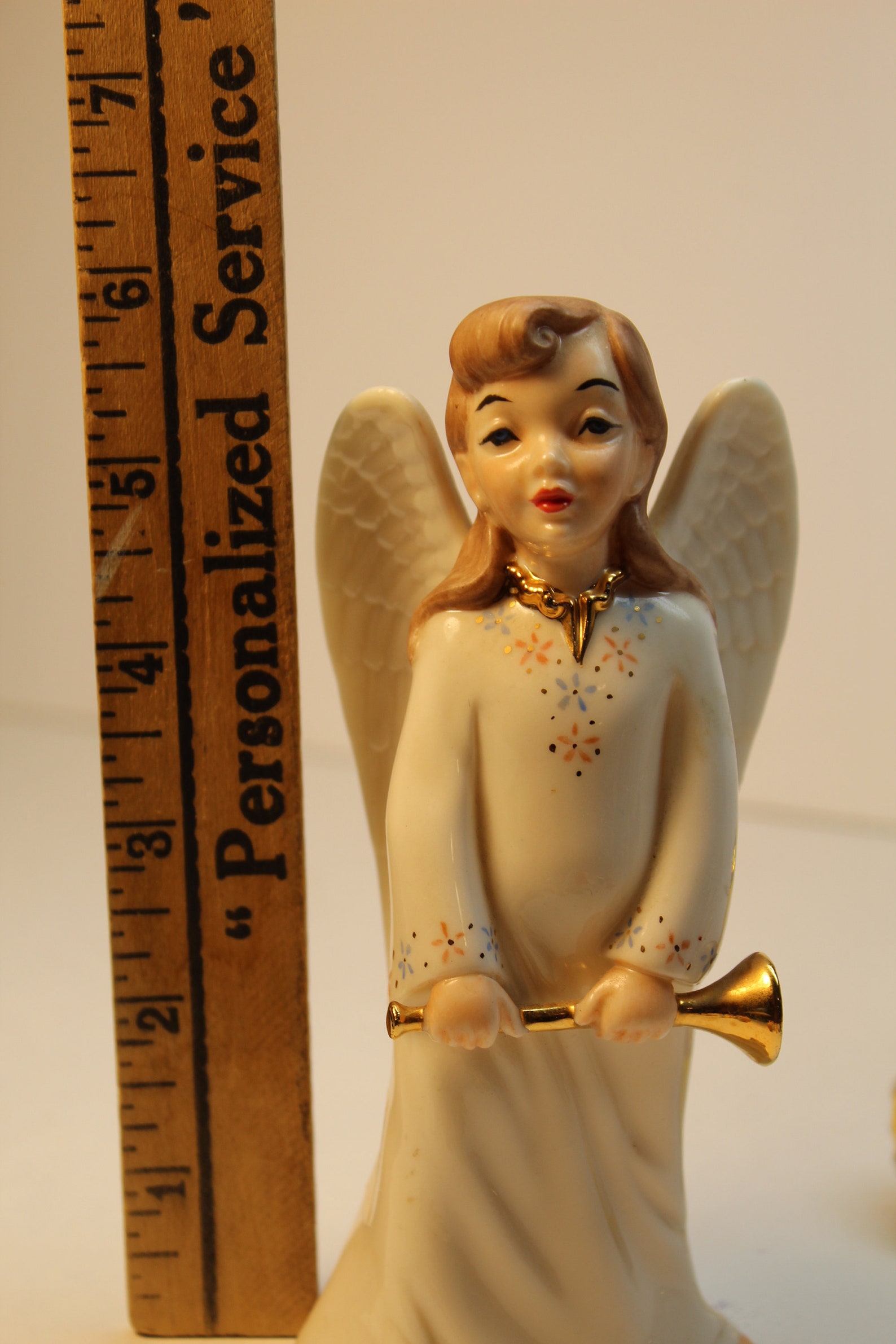 Vintage Christmas Angel Figurine Holland Mold Angel Holiday Etsy