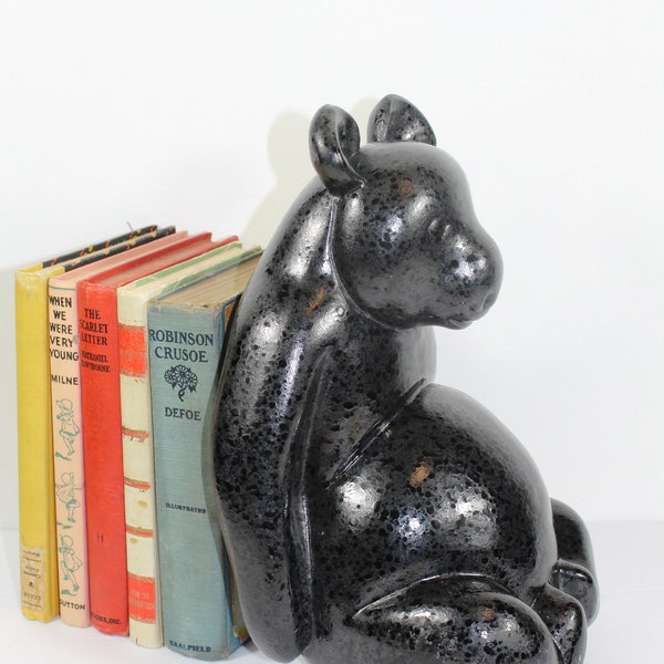 Big Black Bear Collectible Vangauard Accents Vanguard Accents Studios Black Bear Statue Large Bear Bookend Cabin Decor Cottage Home