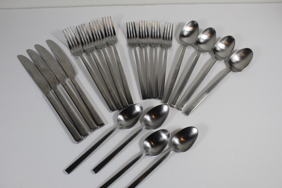 Modern Flatware Stainless Indonesia 4 Pc Plate Setting Silverware
