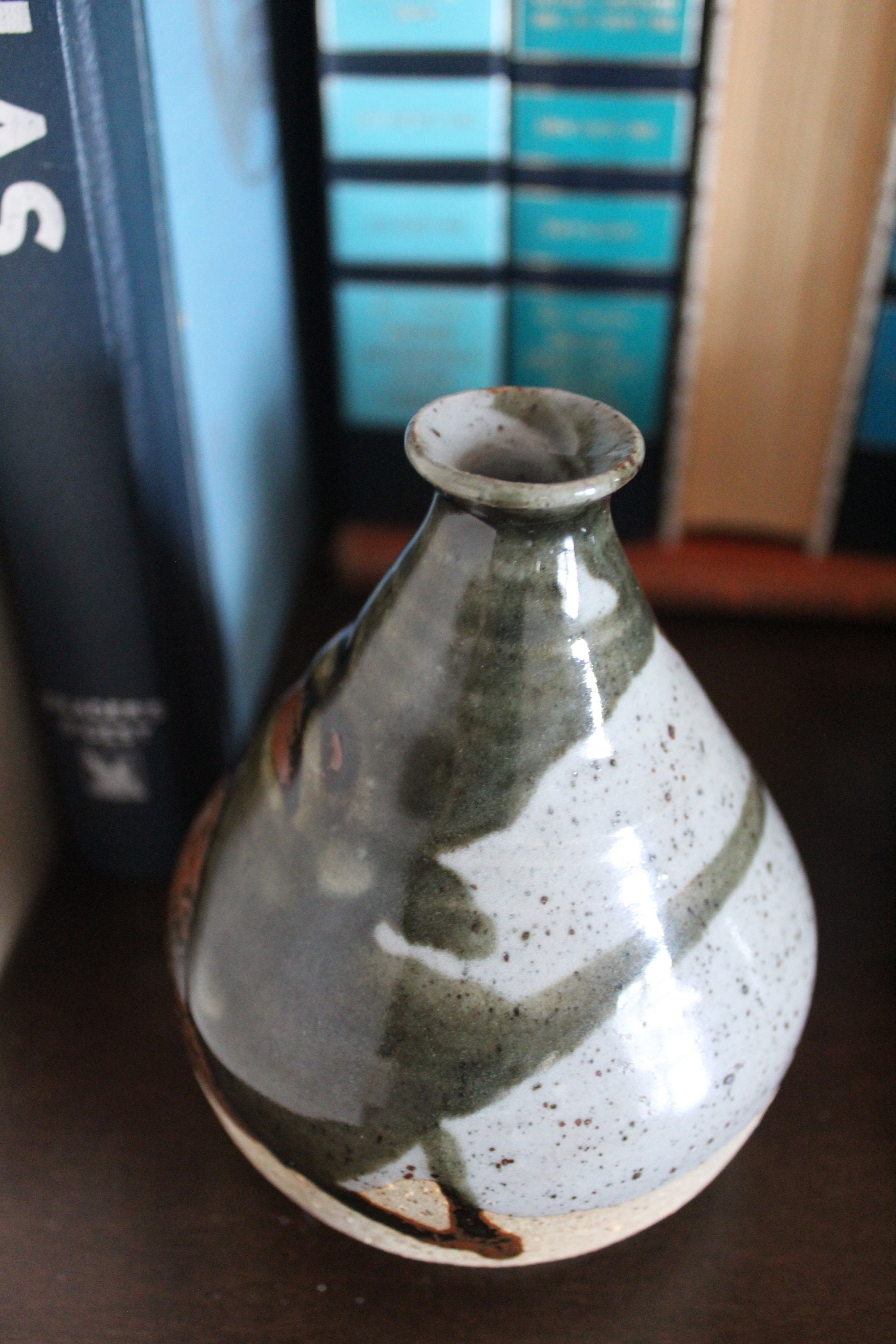 Studio Pottery Weed Pots Hand Made Pottery Vase Glazed Pottery Weed Pot ...