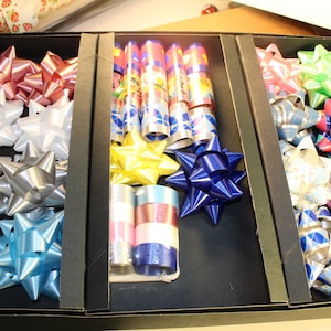 Vintage Wrapping Paper Bows Tissue New Old Stock Gift Wrap Holiday Wrapping Paper Rolled Wrapping Paper