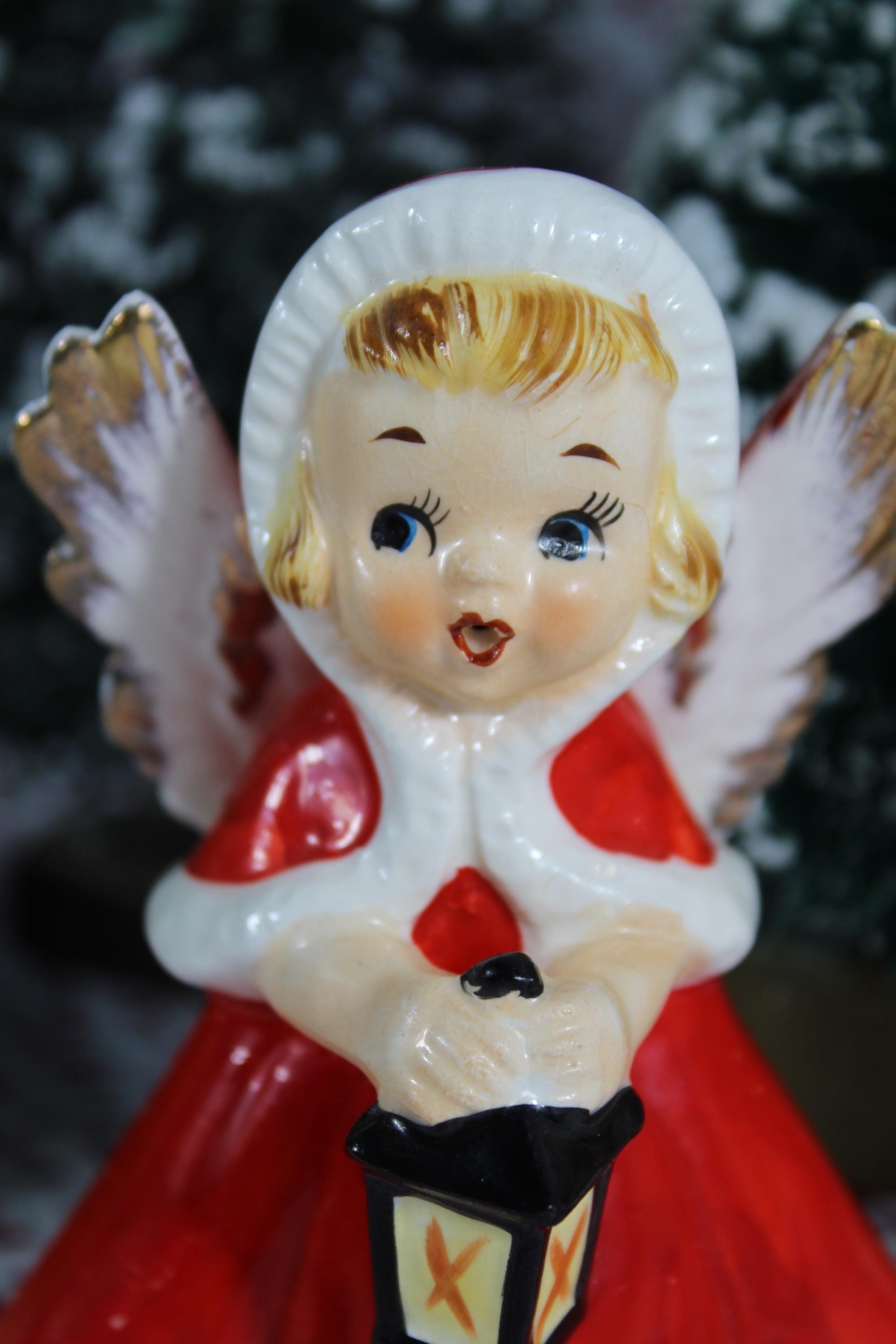 フェントン 天使 エンジェル ピンク フィギュア ビンテージ クリスマス ★ Napco December Angel | eBay
