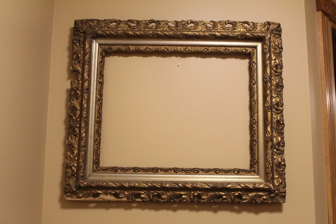 Antique Frame Large Frame Ornate Frame Vintage Frame Etsy