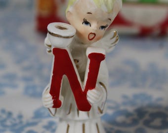 Noel Replacement Figurine Letter N Santa Noel Figurine Letter N