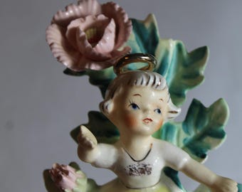 Lefton September Figurine Flower of the month Birthday Girl Figurine Lefton Collectables