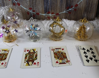 Resl Lenz Diorama Ornaments by Lenz Vintage NOS Tree Ornament German Tree Ornaments