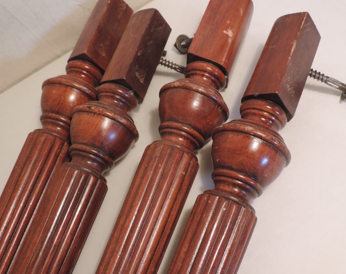 Antique Table Legs Wood Legs 4 Legs 29 Inch Table Legs Old Wood Legs