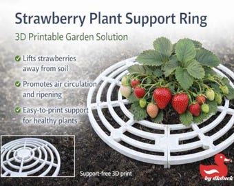 Strawberry Ground Lift Support – 3D-afdrukbare tuinoplossing (STL-bestand)
