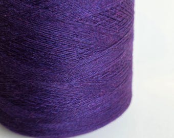 100% Cashmere Yarn - 2/26Nm - 1300m per 100g - Deep Purple Pink Melange