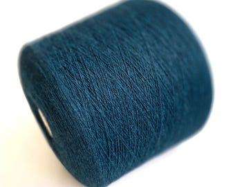 Loro Piana Italian 100% Cashmere Yarn - 2/26Nm - 1300m per 100g - Dark Teal Blue