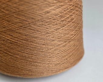 Loro Piana Italian 100% Cashmere Yarn - 2/26Nm - 1300m per 100g - Dark Camel