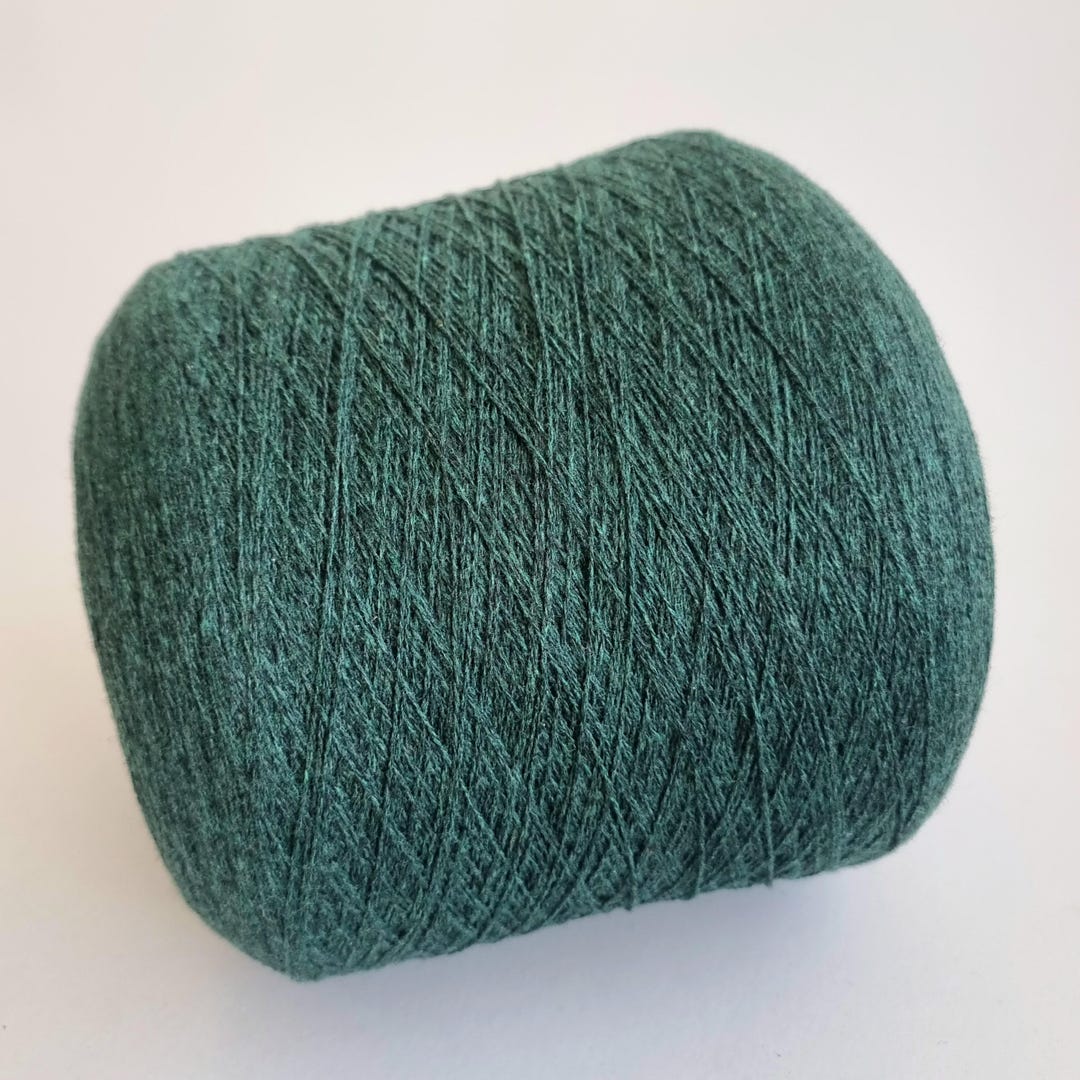 100% Cashmere Yarn - 2/26nm - 1300m per 100g - Xmas Green Melange - Etsy