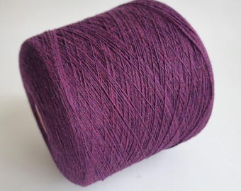 100% Cashmere Yarn - 2/26Nm - 1300m per 100g - Plum Purple Melange