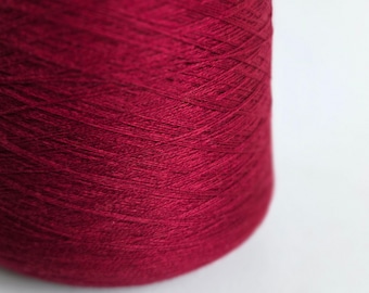 100% Cashmere Yarn - 2/26Nm - 1300m per 100g - Wine Red