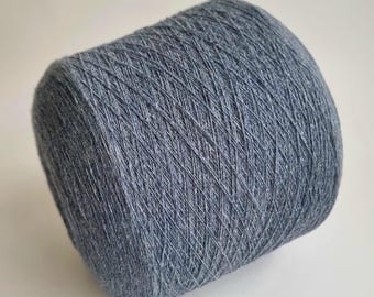 Loro Piana 100%  Italian Cashmere Yarn - 2/26Nm - 1300m per 100g - Blue Grey Melange