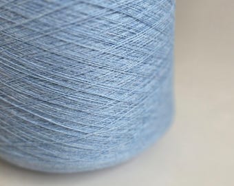 100% Cashmere Yarn - 2/26Nm - 1300m per 100g - Light Blue Melange