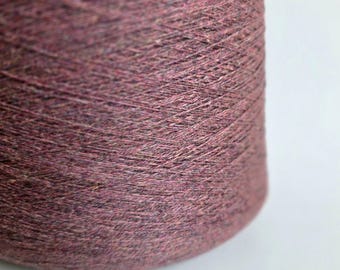 100% Cashmere Yarn - 2/26Nm - 1300m per 100g - Purple Pink Melange