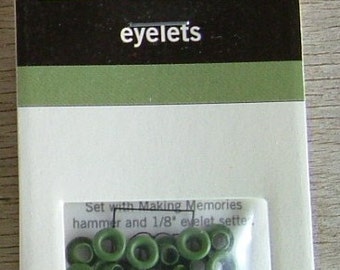 Green CACTUS 1//8/" QUICKLETS Eyelets Western Scrapbooking Card Making Stamping