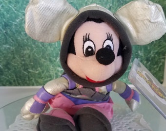 Spaceman Minnie Disney Mouseketoys Bean Bag Plush with Original Tag