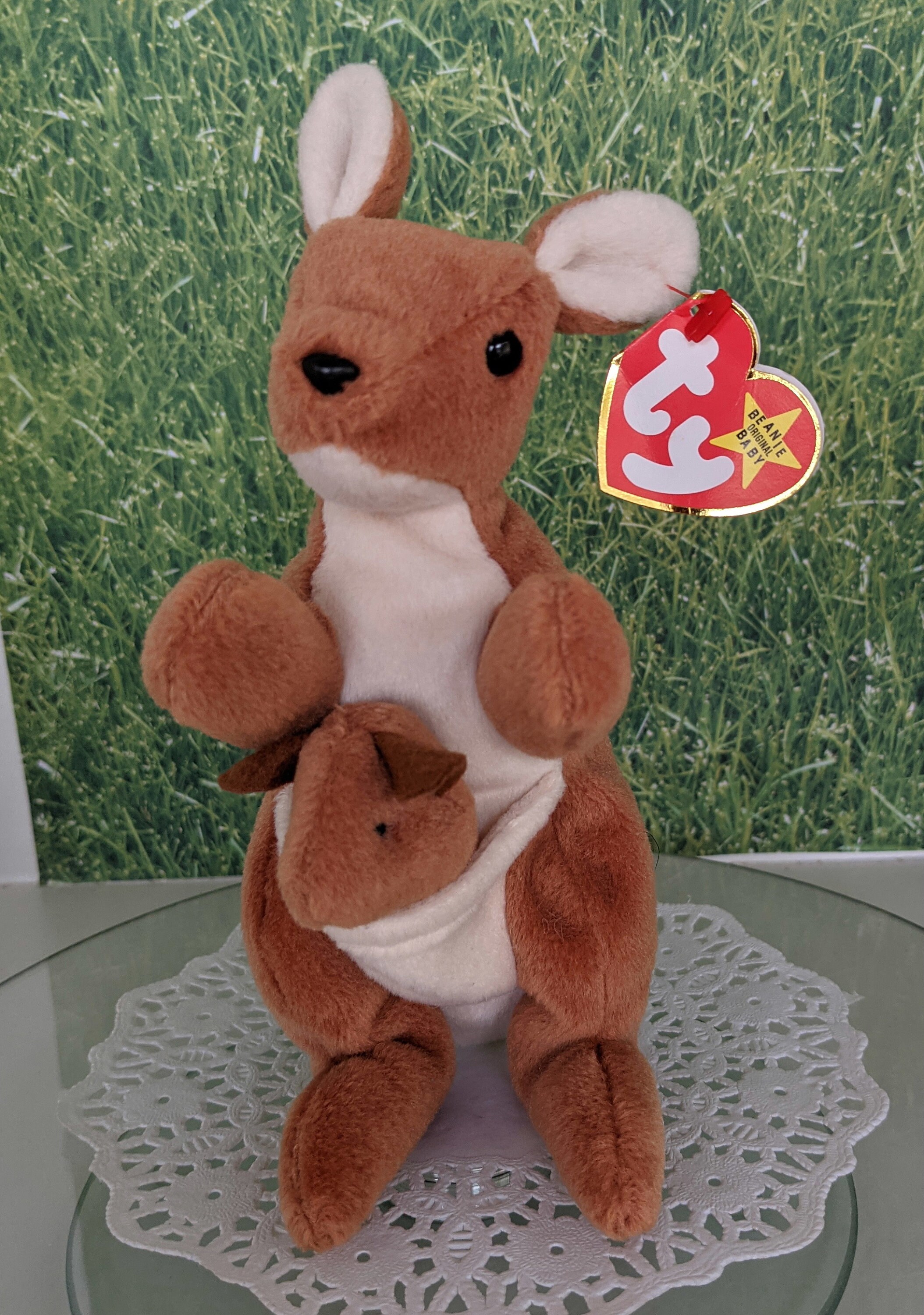 Pouch the Kangaroo Beanie Babies Vintage TY 1996 With Original