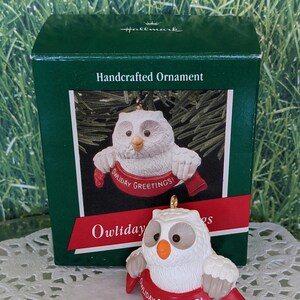 Owliday Greetings Hallmark Ornament 1989