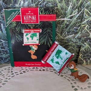 World-Class Teacher Hallmark Ornament 1992