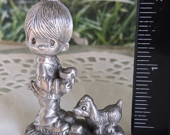 Praise the Lord Anyhow Miniature Precious Moments Pewter Vintage