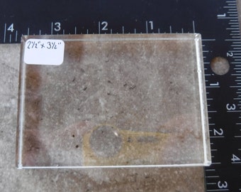 Clear Acrylic Block 2 1/2" x 3 1/2"