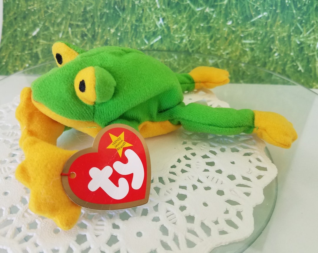 1993 TY Smoochy The Frog Teenie Beanie Babies McDonalds RARE Vintage P –  Walt's Attic