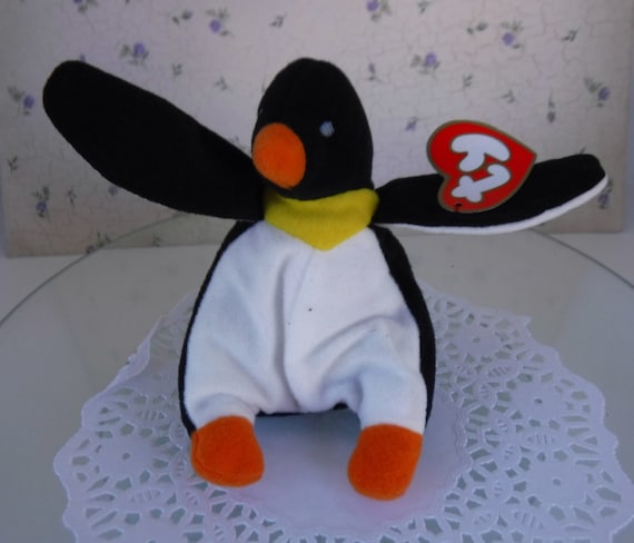 Toys & Games Vintage McDonalds Ty Beanie Baby Waddle Penguin Never ...