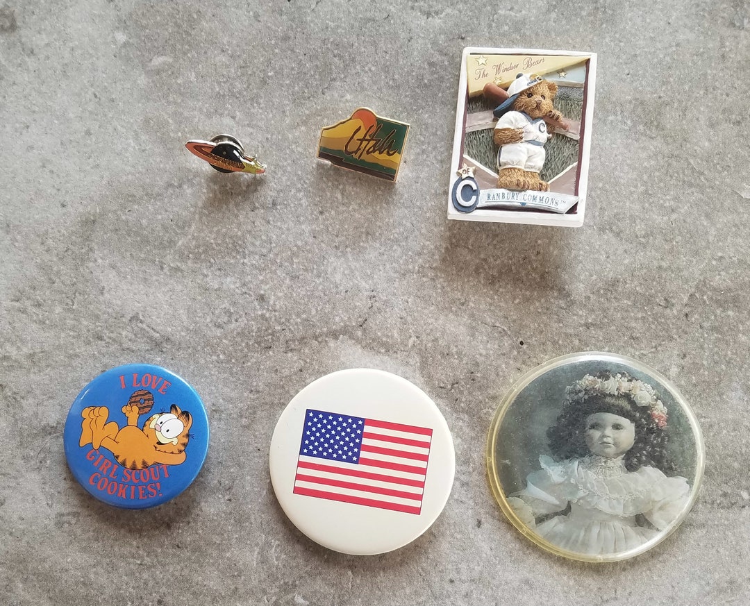 Rare Buttons Pin Vintage Collectable Button Pins - Etsy