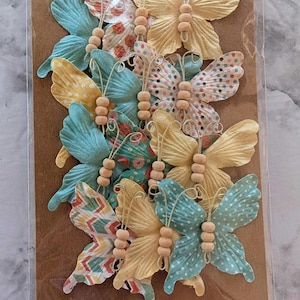 Paper Embellishments 12 Paper Butterflies
