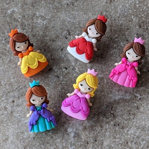 2 Princess Party Dress Shank Buttons Size 11/16 image 1