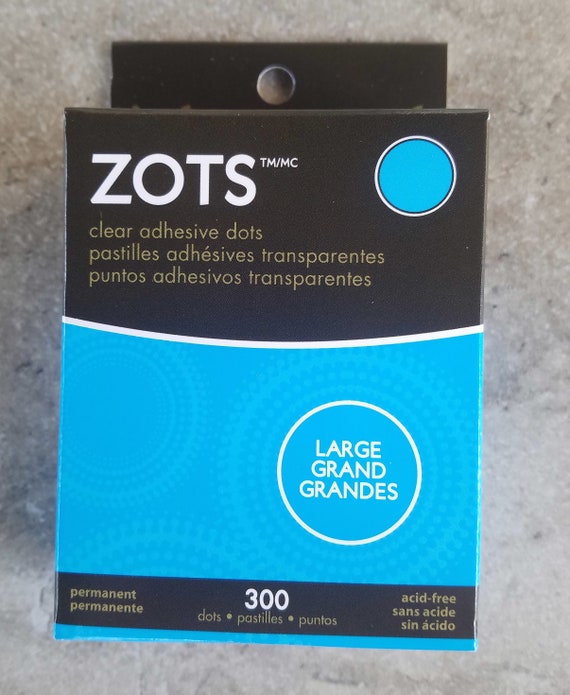 Zots Large Clear Adhesive Dots Etsy