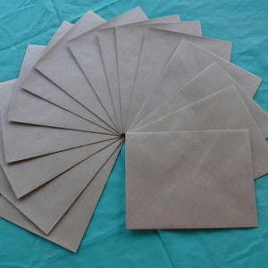 15 Kraft Light Brown 5 3/4&quot; x 4 1/4&quot; Envelope