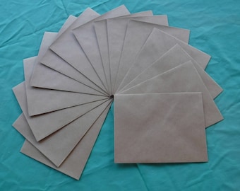15 Kraft Light Brown 5 3/4" x 4 1/4" Envelope