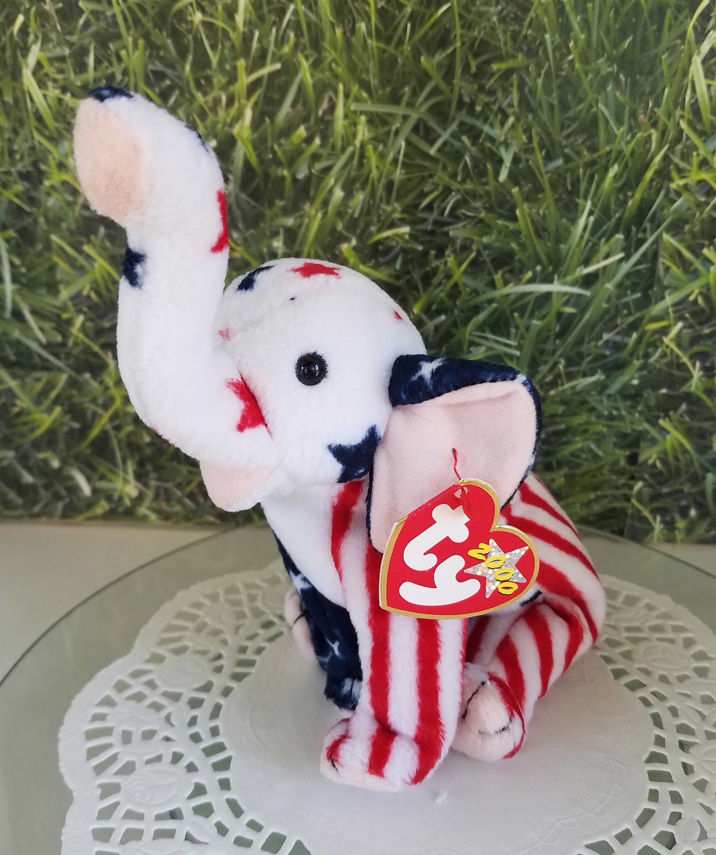 Righty 2000 the Elephant Beanie Babies Vintage TY 2000 With