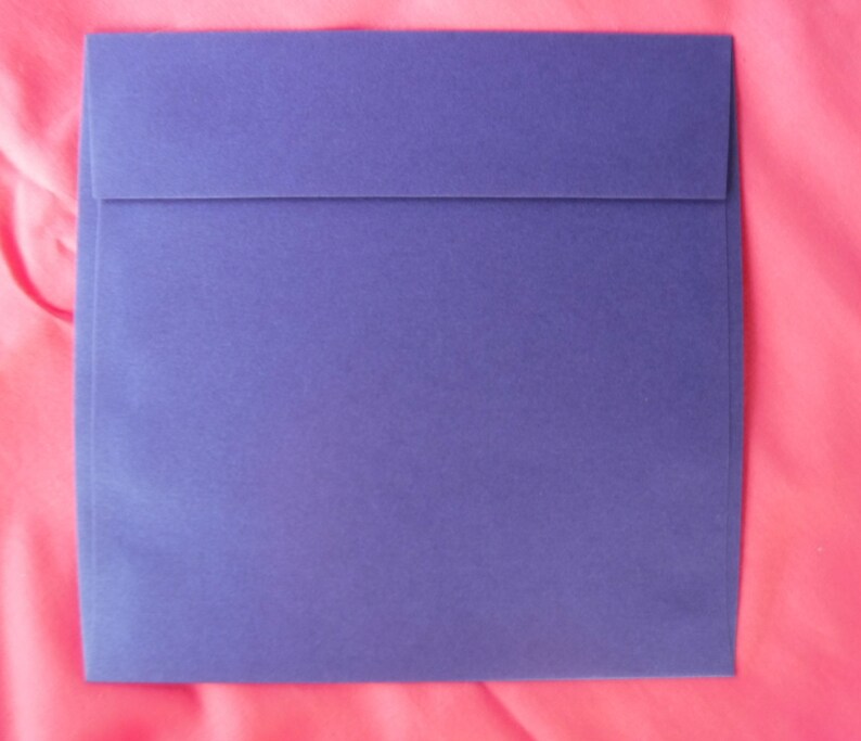 10 Blue Shimmer 6 12 x 6 12 Envelope