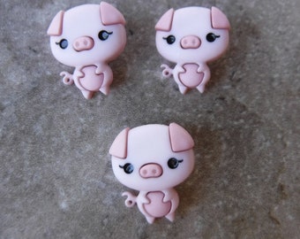 3 Little Pig Shank Buttons Size 3/4"