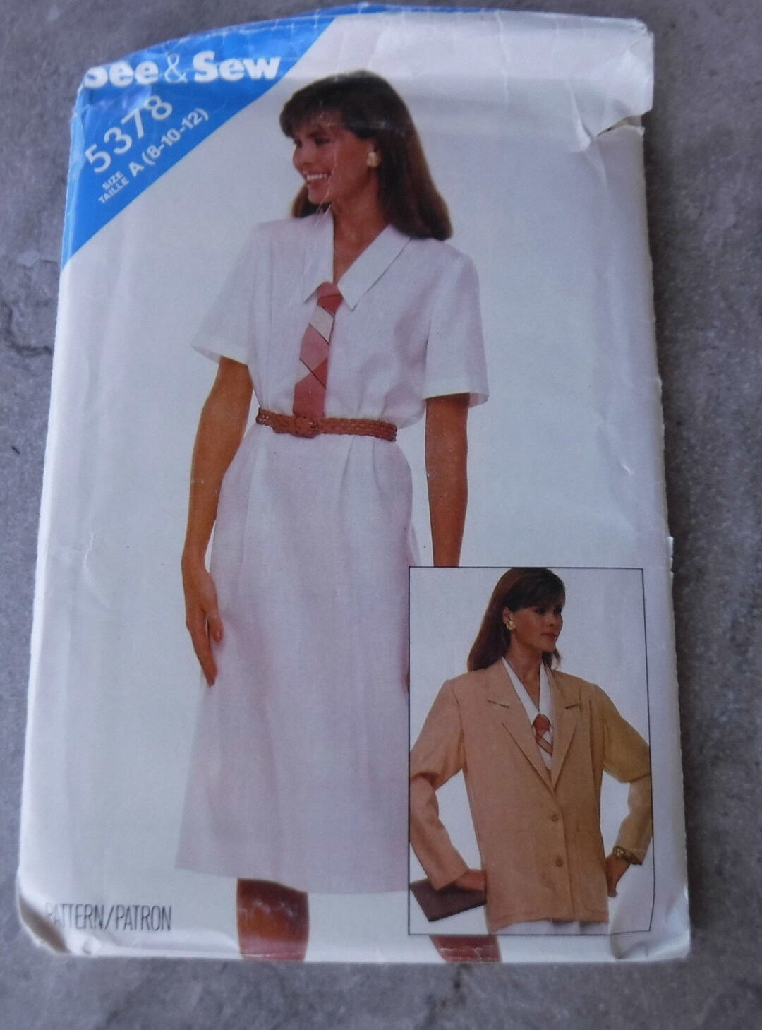 Butterick See and Sew Pattern Misses Jacket and Dress 5378 Complete ...