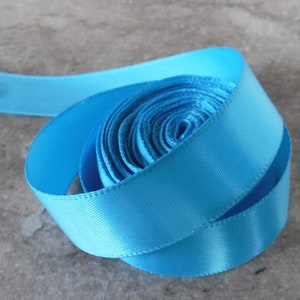 Light Blue Satin Thin Ribbon