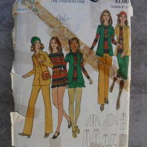 Vintage Butterick Sewing Pattern 6354: Misses&#39; Top, Pants, Shorts - Size 14