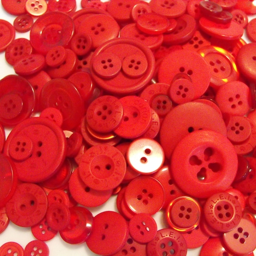Christmas Buttons 100 Bulk Assorted Round Multi Size Crafting Etsy