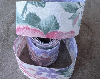 Vintage Floral Fabric Ribbon You choose the length