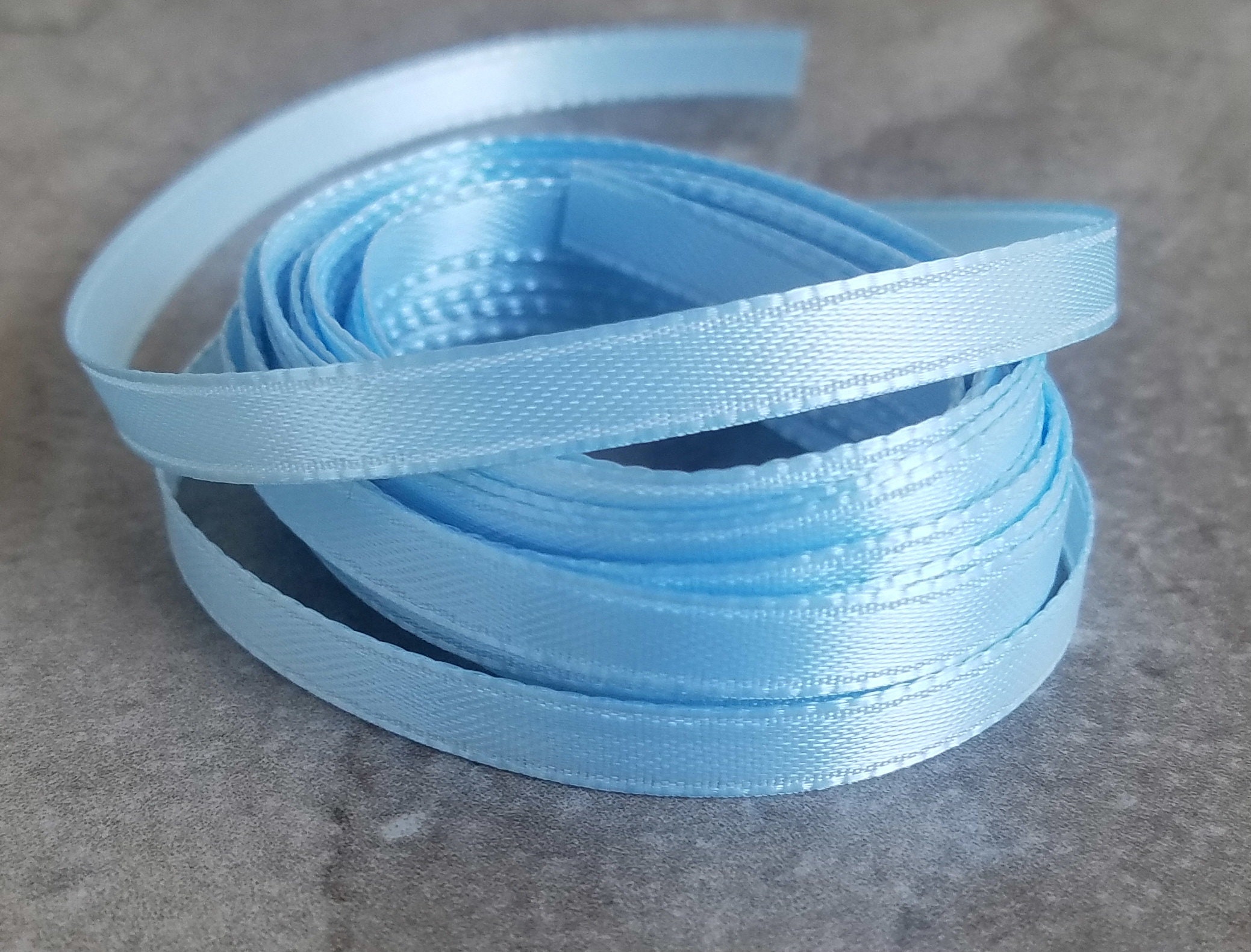 Light Blue Satin Small Ribbon 