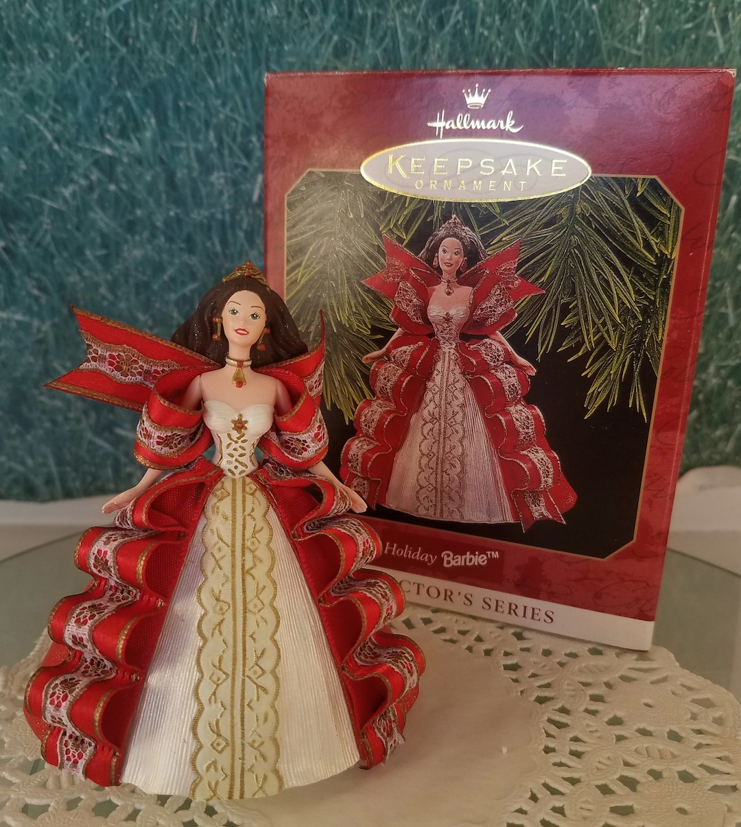ヴィンテージ 1997 ホリデー バービー ホールマーク オーナメント　他 Holiday Barbie Hallmark Ornament 1997 - Etsy