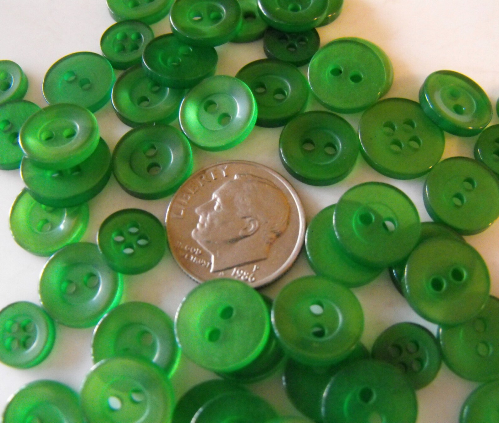 Green Buttons 500 Small Assorted Round Sewing Crafting Bulk Etsy