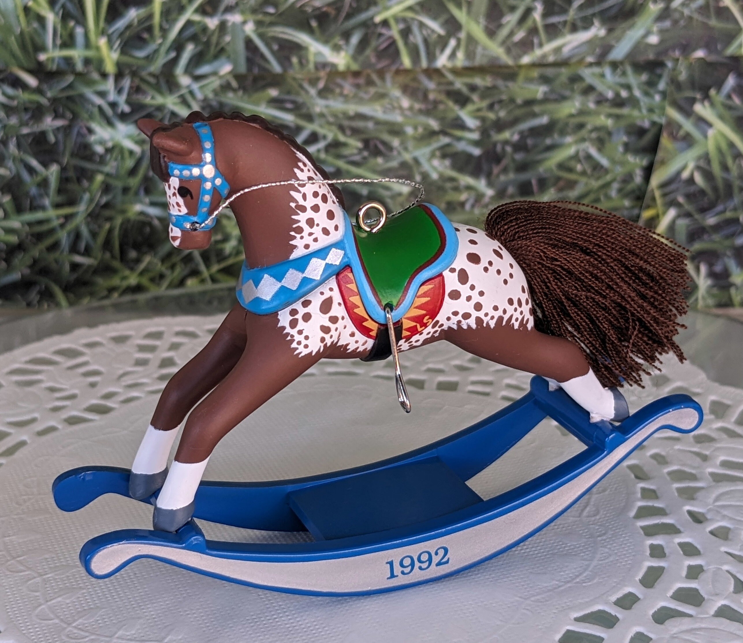 Rocking Horse Hallmark Ornament 1992 - Etsy
