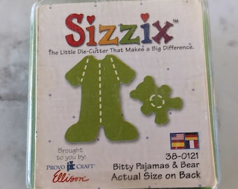 Sizzix Die Cut Bitty Pajamas & Bear