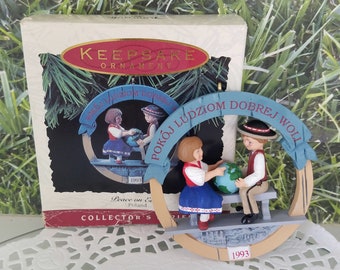 Peace on Earth Poland Hallmark Ornament 1993